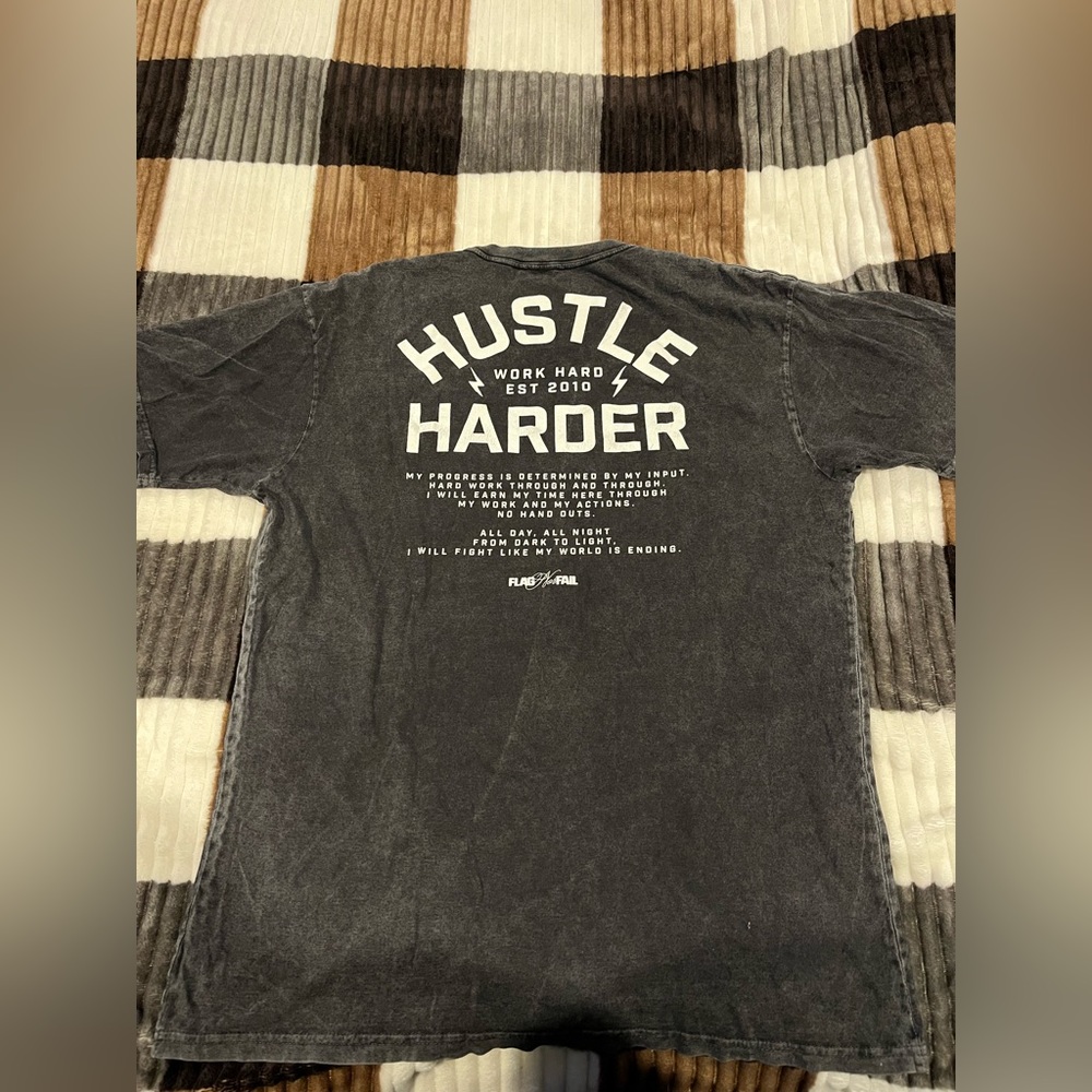 Flag Nor Fail - hustle harder t-shirt